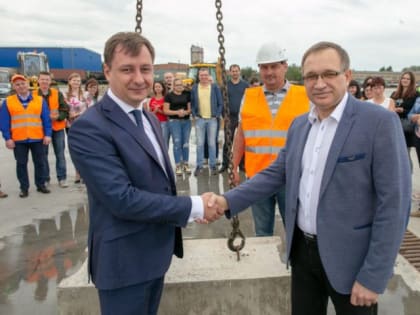 Закладка первого камня в строительство административного здания предприятия железнодорожного транспорта прошла в Подольске