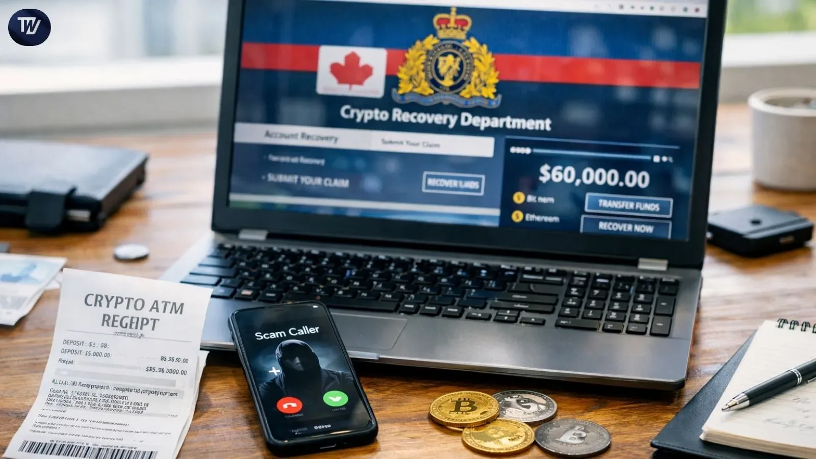 Crypto Recovery Scam Involving Fake RCMP Logo Targets Nanaimo Victim