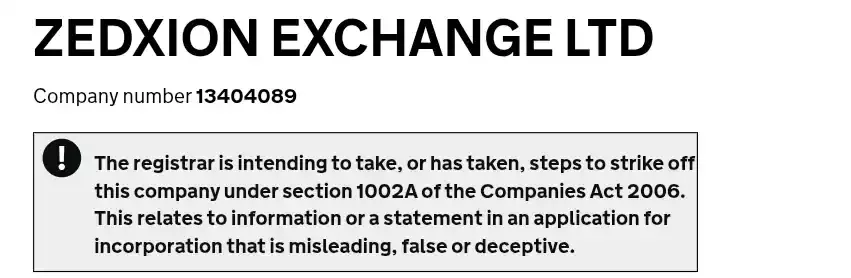 ZEDXION EXCHANGE