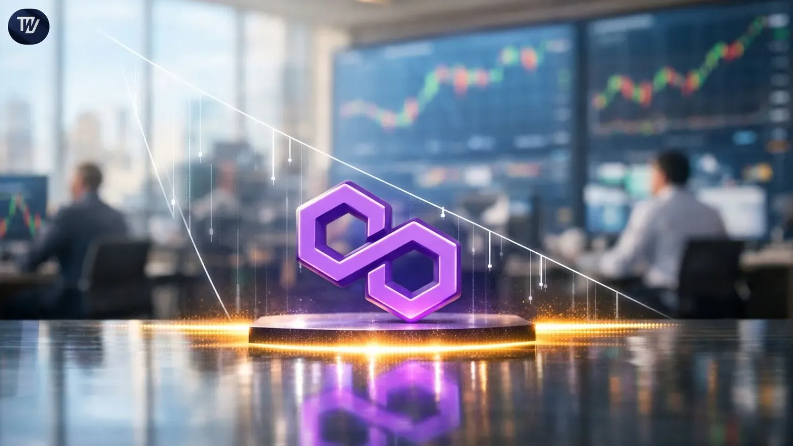 Polygon (POL) Holds Key Support in Falling Wedge With $0.41 in Sight