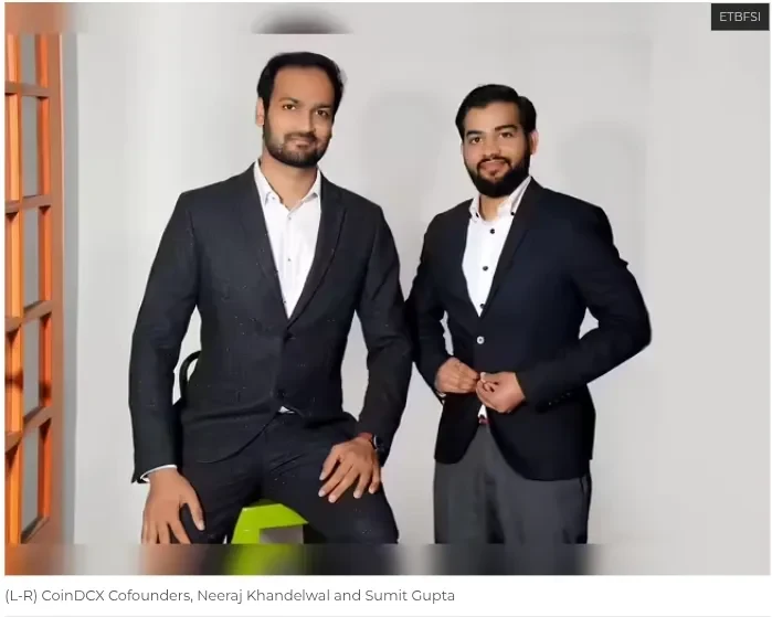 The two co-founders of COINDCX
Source: Indiatimes