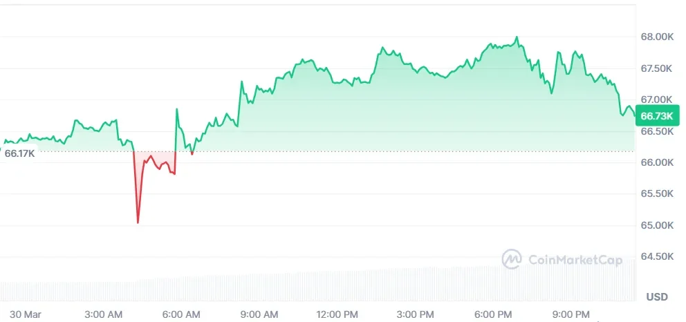 Bitcoin price chart