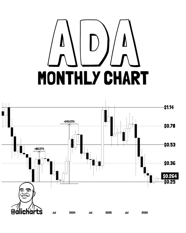 ADA Price Analysis: Cardano Eyes Breakout as $0.25 Support Holds