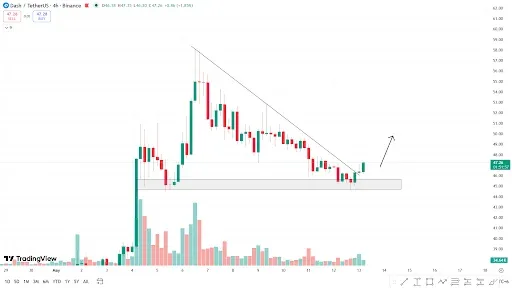Dash Price Action Signals Potential Rally Toward $50