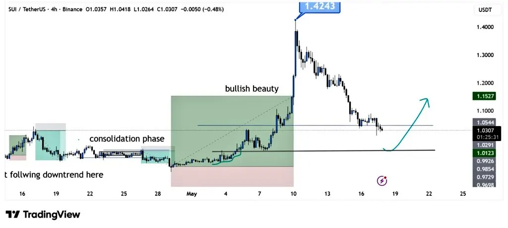 SUI price analysis
