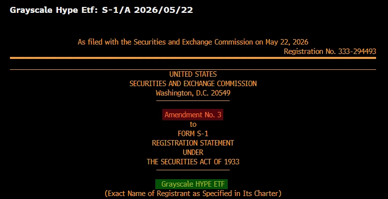 Hyperliquid ETF filing