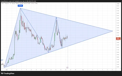 DASH Price Eyes $53 as Bullish Triangle Breakout Nears