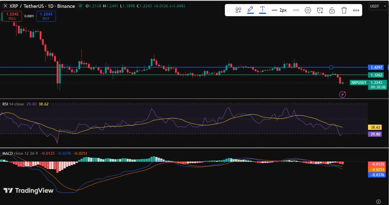XRP Price Faces a Crucial Test Near $1.20