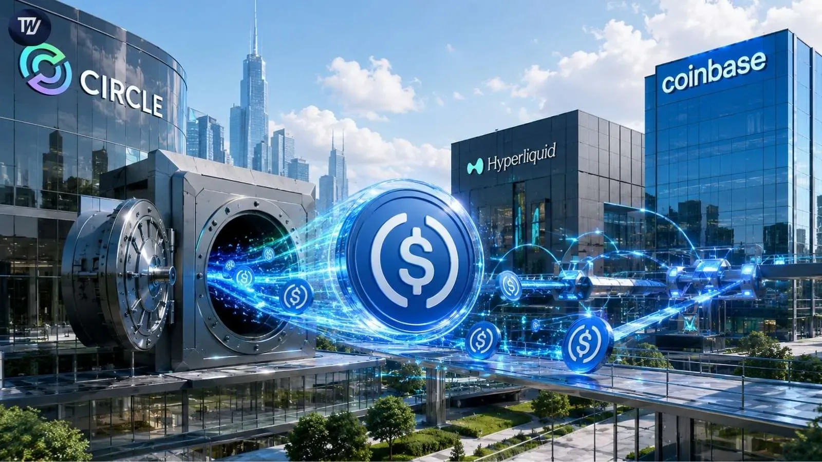 Circle USDC Transfer Sends $4B to Coinbase Through HyperEVM Network
