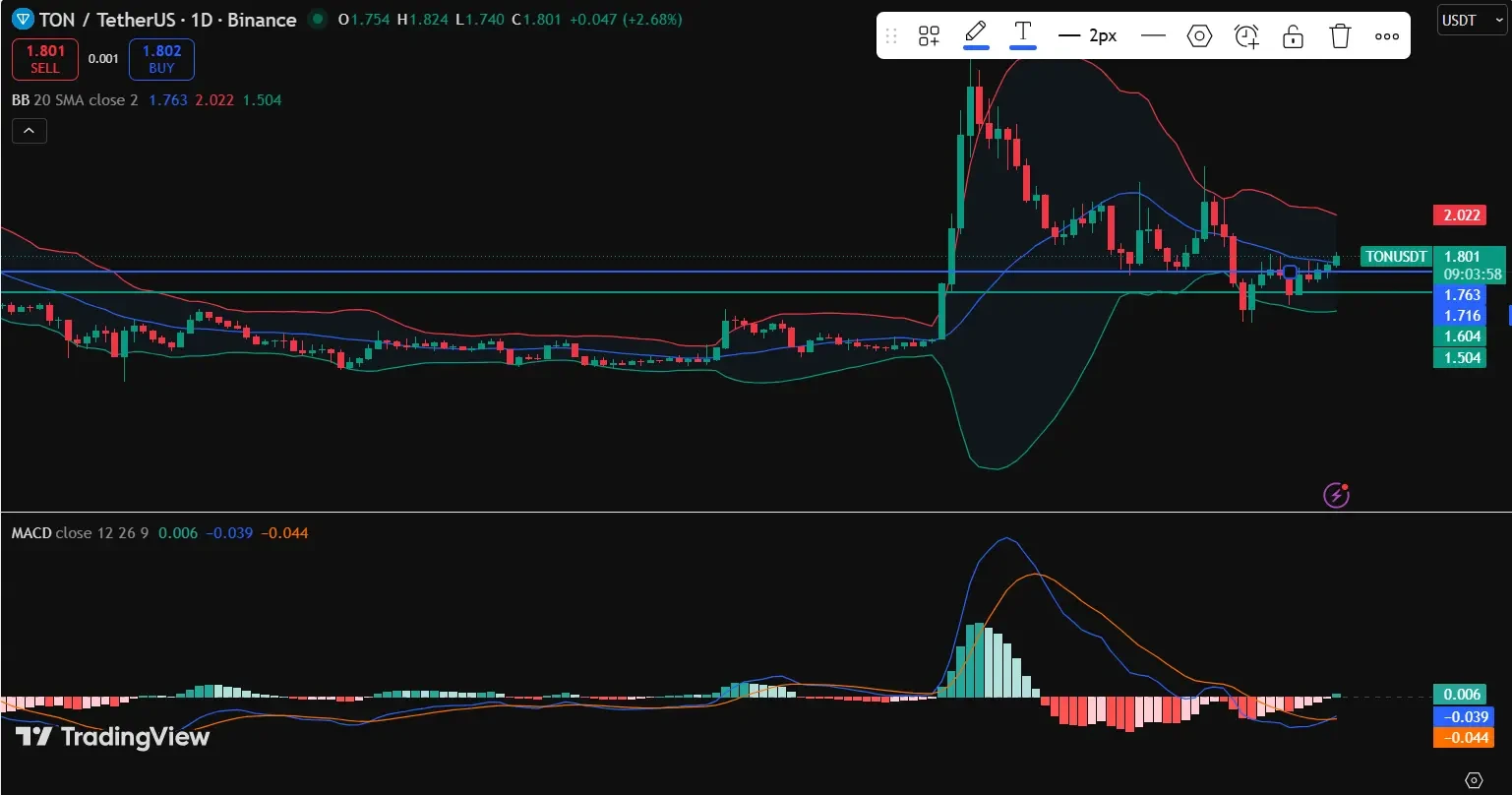 TON Price Holds Steady as Traders Eye the Next Move