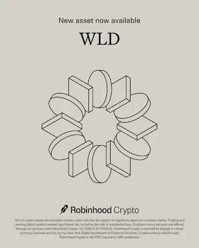 Worldcoin (WLD) Goes Live on Robinhood Exchange