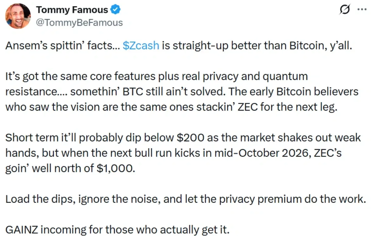 Zcash's technological advantages
