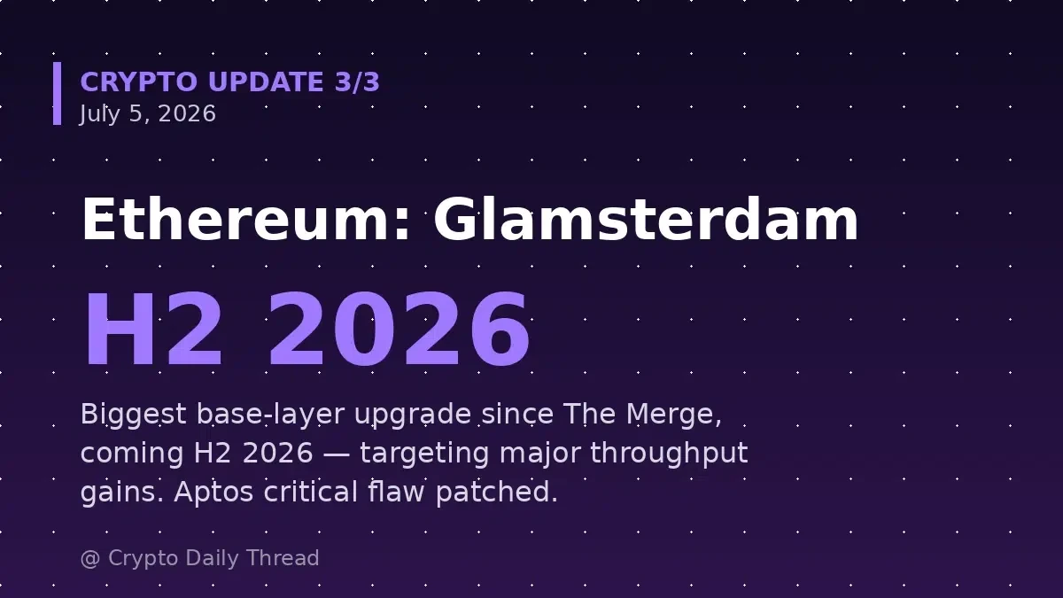Ethereum Glamsterdam update