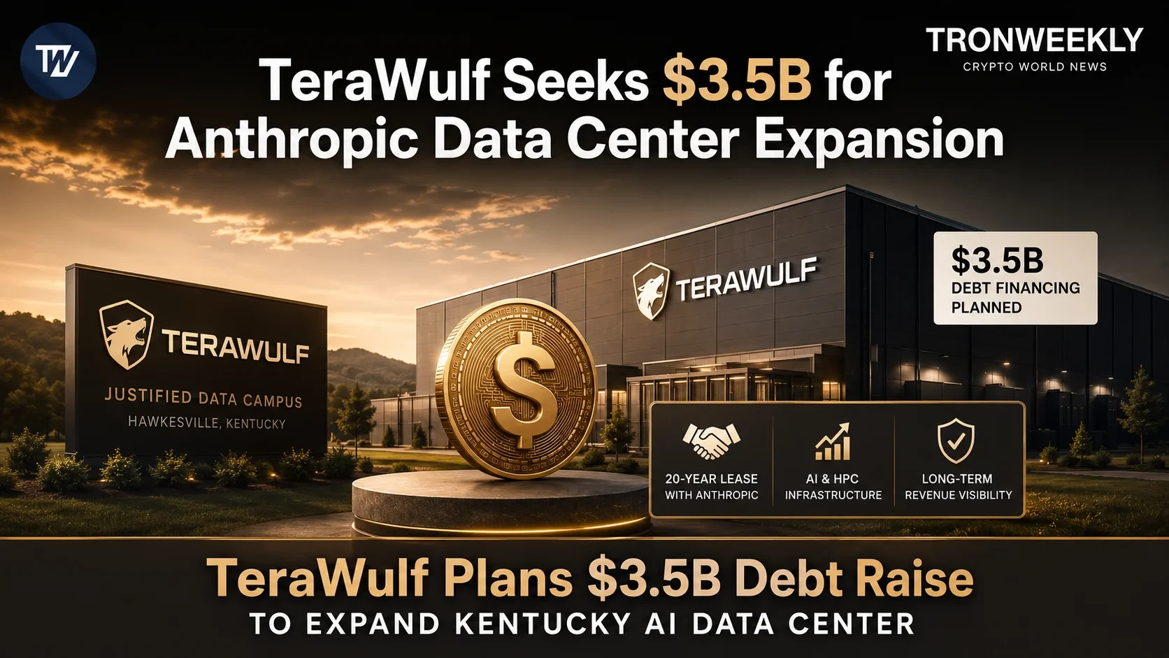 TeraWulf Seeks $3.5B for Anthropic Data Center Expansion