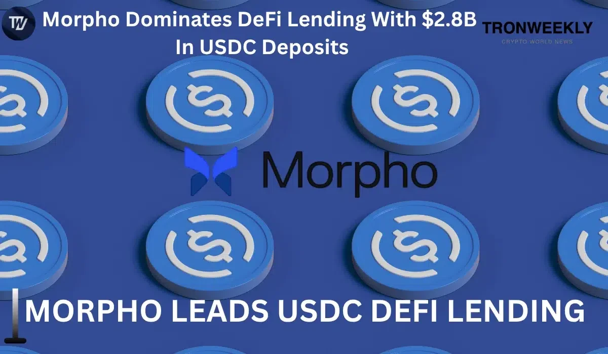 Morpho Dominates DeFi Lending With $2. 8B In USDC Deposits