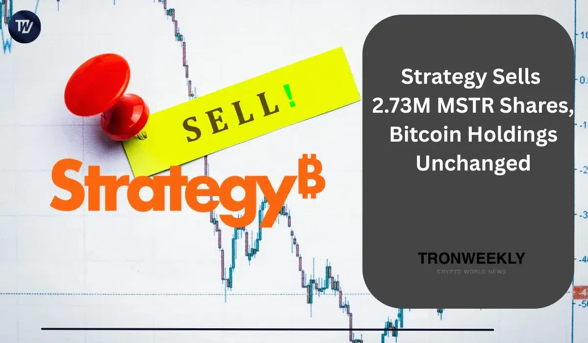 Strategy Sells 2. 73M MSTR Shares, Bitcoin Holdings Unchanged