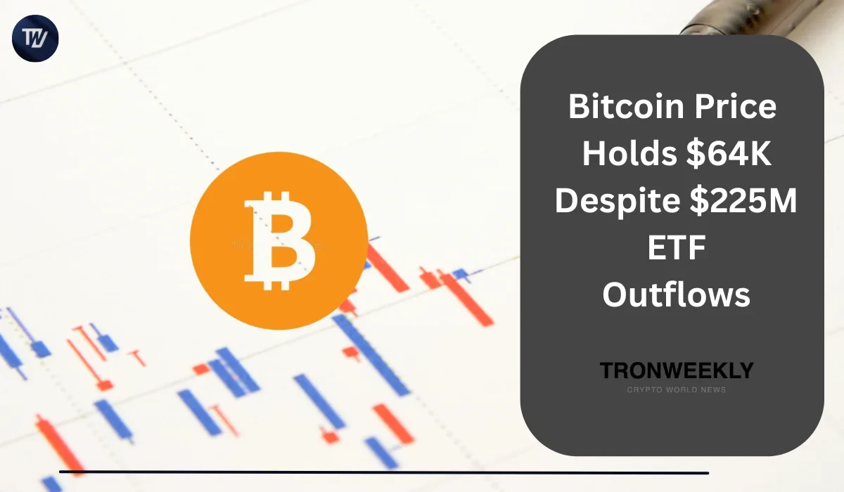 Bitcoin Price Drops To $64K After $225M ETF Outflow