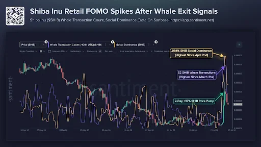Shiba Inu Surge Ends With Whale Selling
