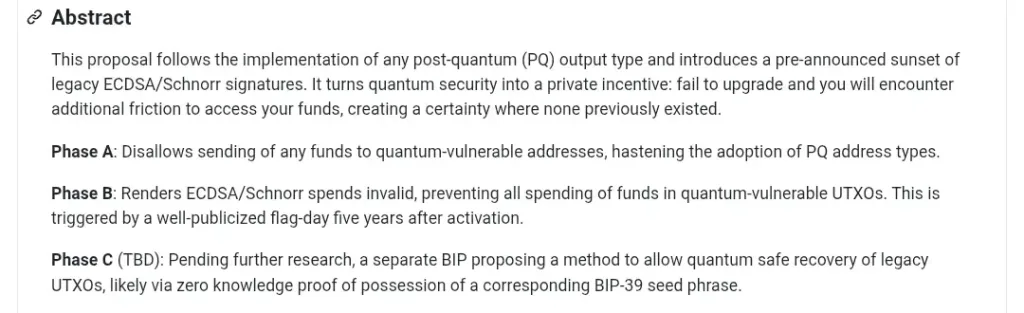 Details of the Bitcoin Quantum Proposal

Source: GitHub