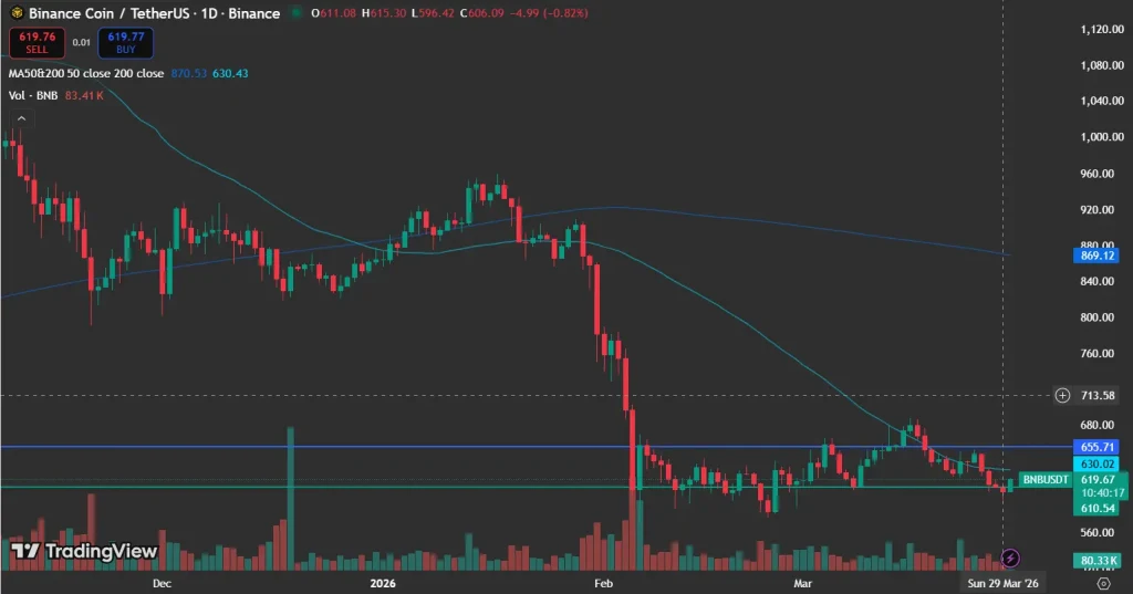 BNB price prediction chart
