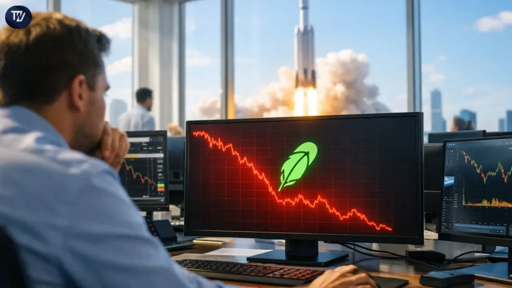 Robinhood Stock Falls as SpaceX IPO Role Faces Uncertainty
