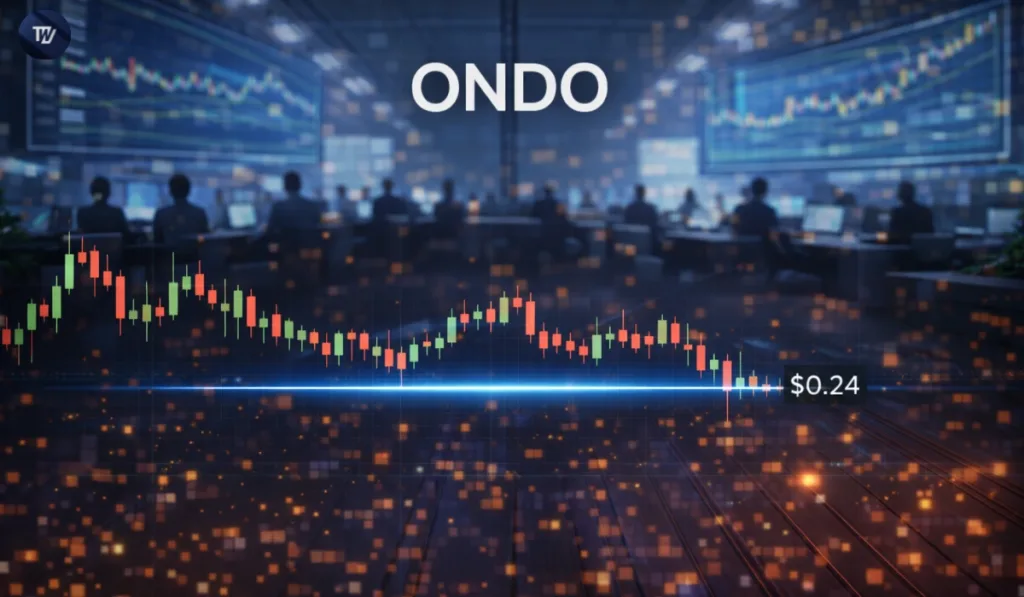 ONDO Faces $0.24 Support Test Amid Weak Momentum and Falling Volume