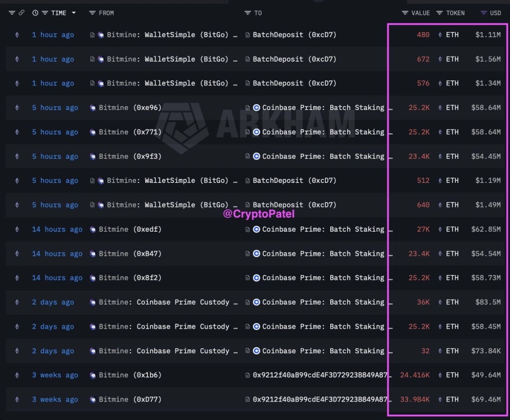 Ethereum institutional investment