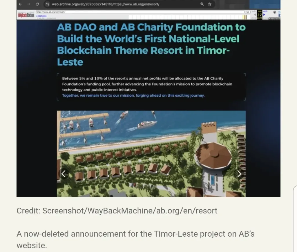 The crypto project platform beglre it was dismantled.
Source: OCCRP.ORG