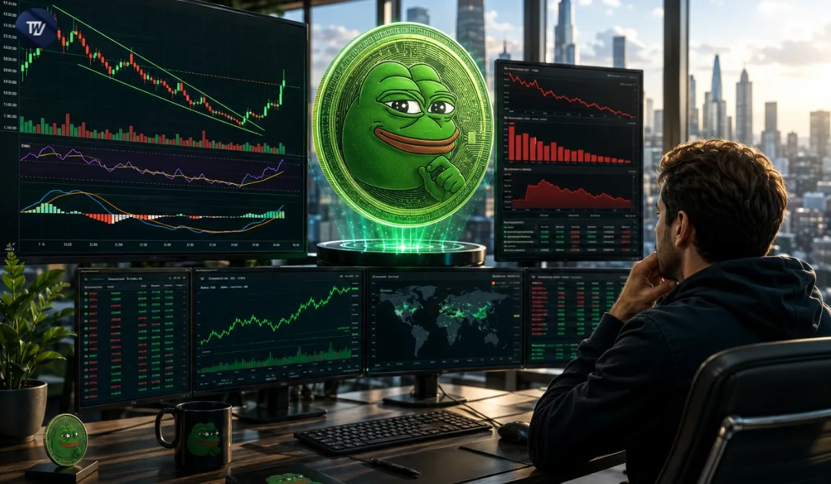 PEPE Price Eyes Major Breakout as Falling Wedge Point to $0.00002 Resistance