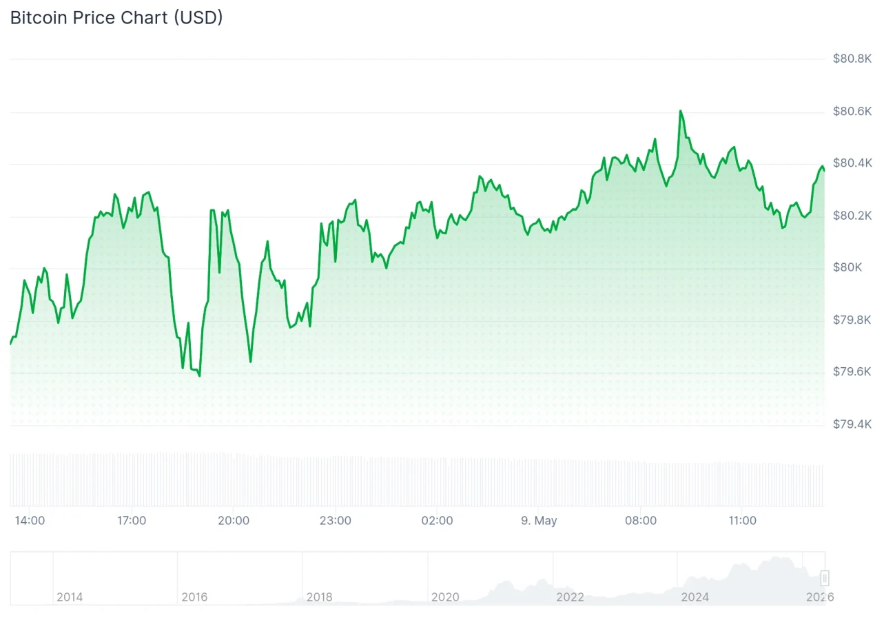 Bitcoin price chart