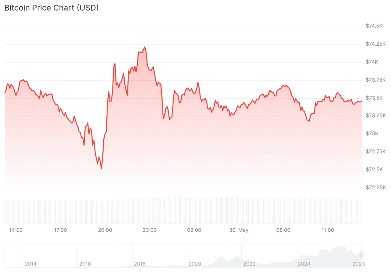 Bitcoin price chart