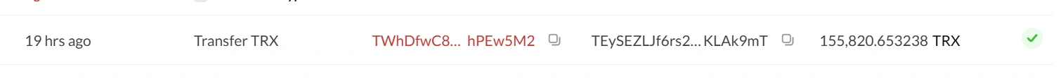 TRX institutional accumulation