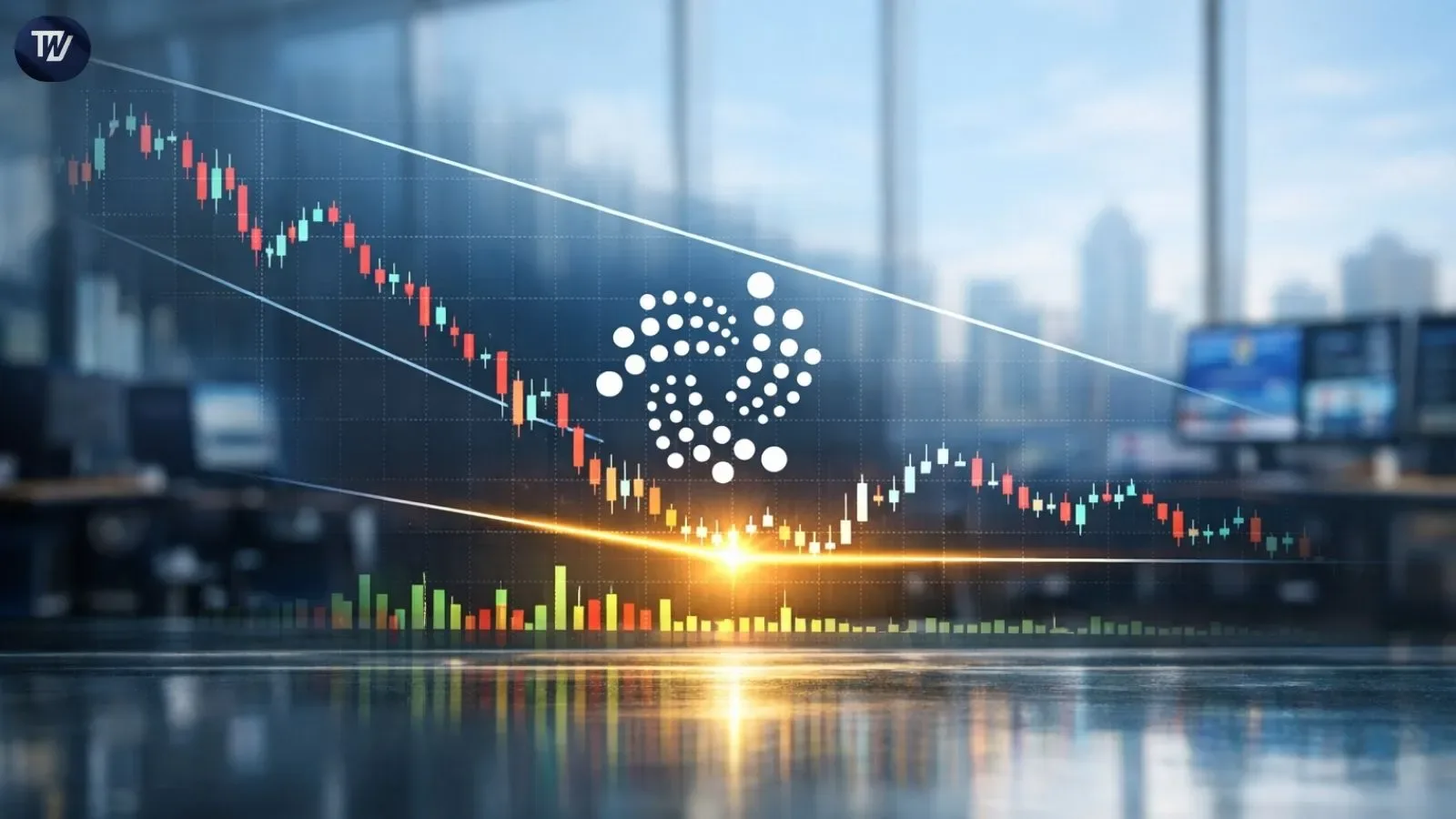 IOTA Descending Channel Support Signals Possible Breakout Toward $0.25