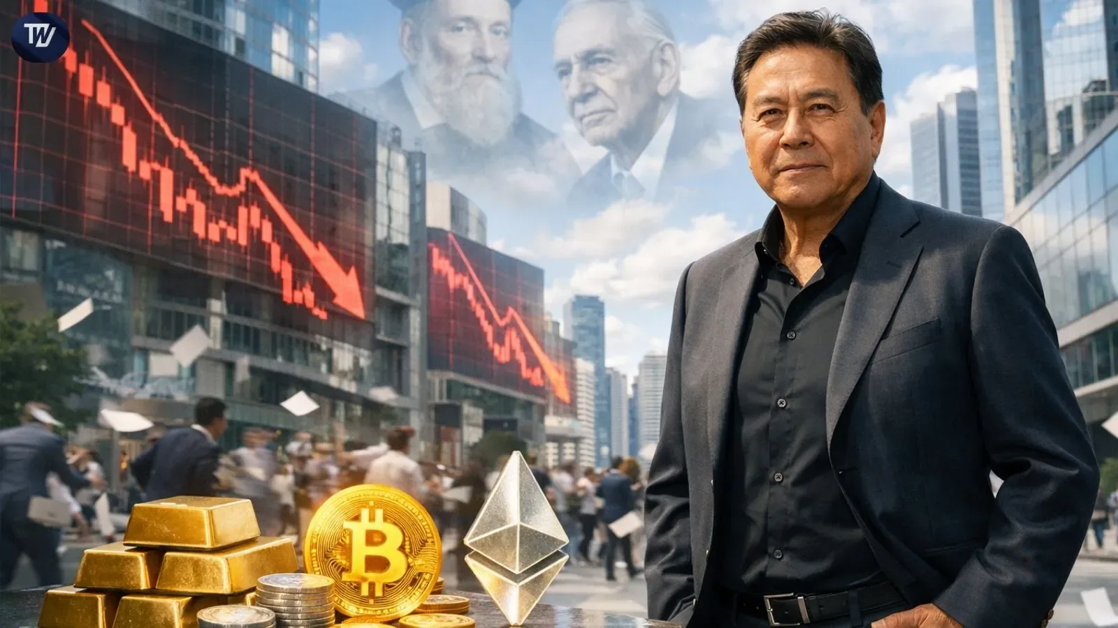 Robert Kiyosaki Highlights 2026 Crash Threat, Recommends Cash-Free Assets