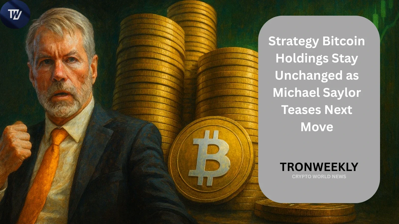 Strategy Bitcoin Holdings Stay Unchanged as Michael Saylor Teases Next Move