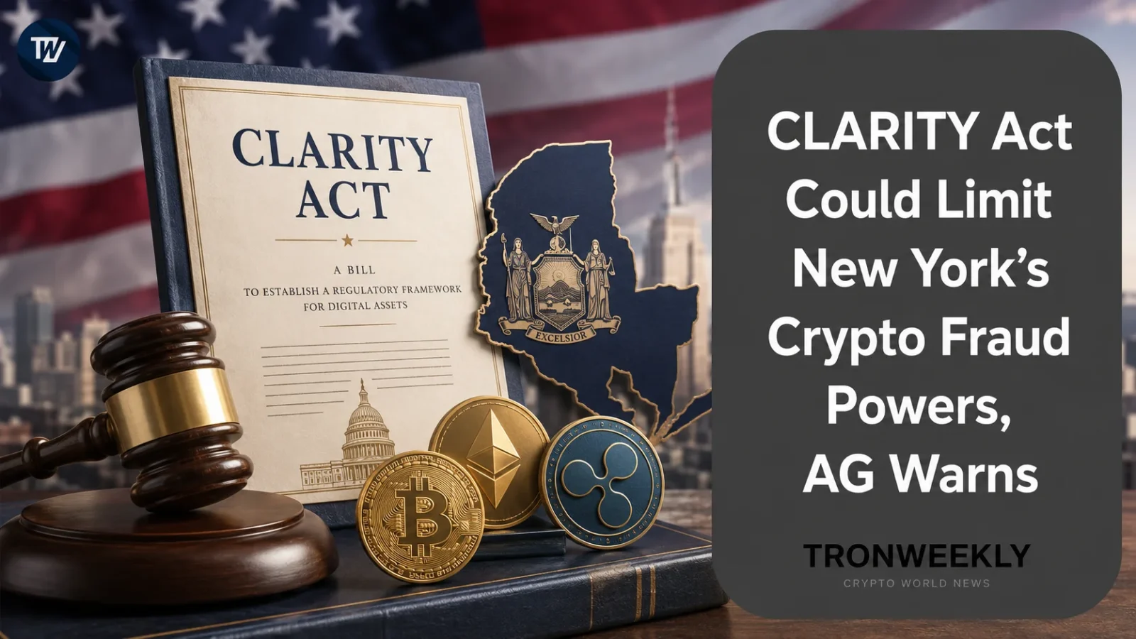 CLARITY Act Could Limit New York’s Power to Fight Crypto Fraud, AG Warns