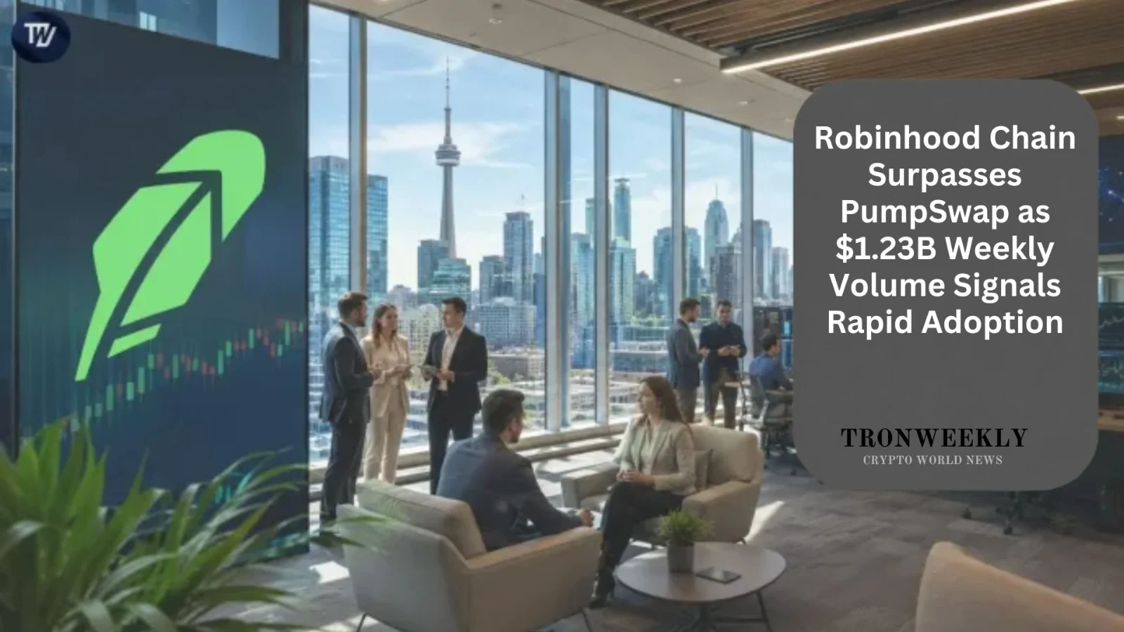 Robinhood Chain Surpasses PumpSwap as $1.23B Weekly Volume Signals Rapid Adoption