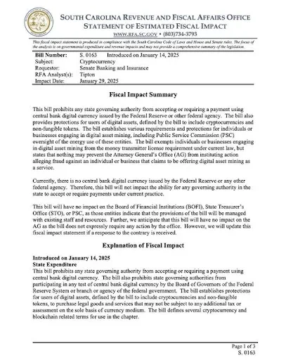 Senate Bill 163