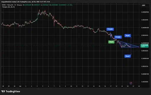 BONK Price Eyes Breakout as Triangle Tightens