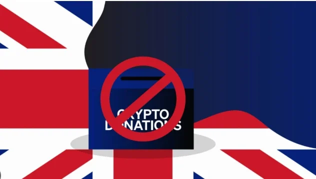 UK bans crypto donations