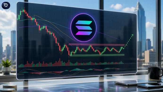 Solana Consolidates Near Support as Weak Momentum Caps Move Toward $90