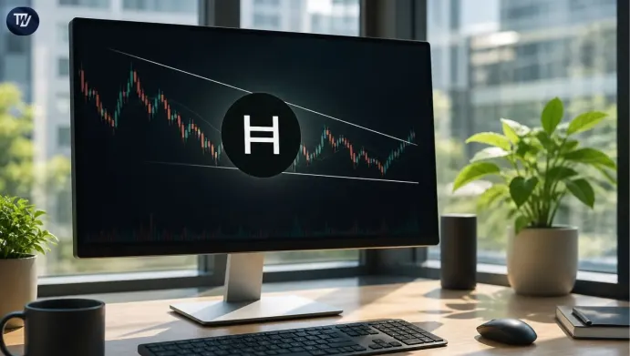Hedera (HBAR) Falling Wedge Formation Hints at Possible Reversal Rally to $0.22