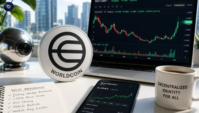 Worldcoin price chart