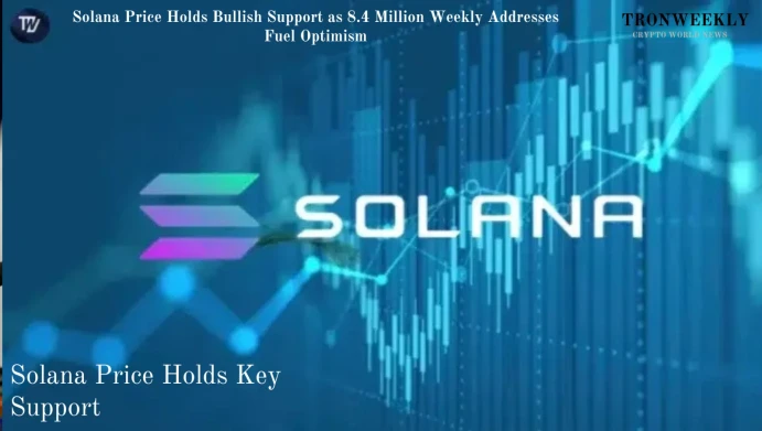 Solana Price Holds Bullish Support as 8.4 Million Weekly Addresses Fuel Optimism