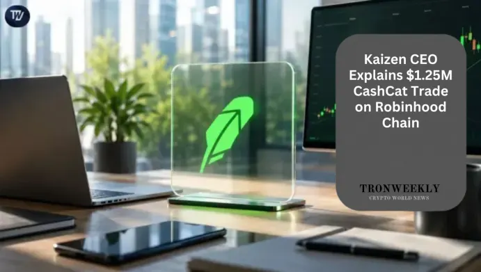 Kaizen CEO Explains $1.25M CashCat Trade on Robinhood Chain