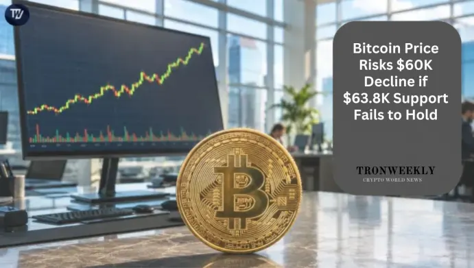 Bitcoin Price Risks $60K Decline if $63.8K Support Fails to Hold