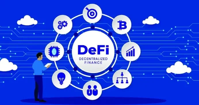 Concept of decentralized finance (DeFi)