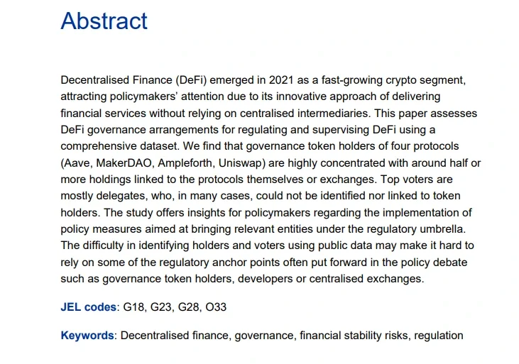 Abstract of Working Paper Series