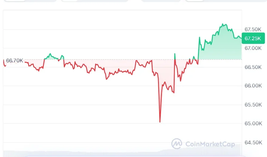 Bitcoin price chart