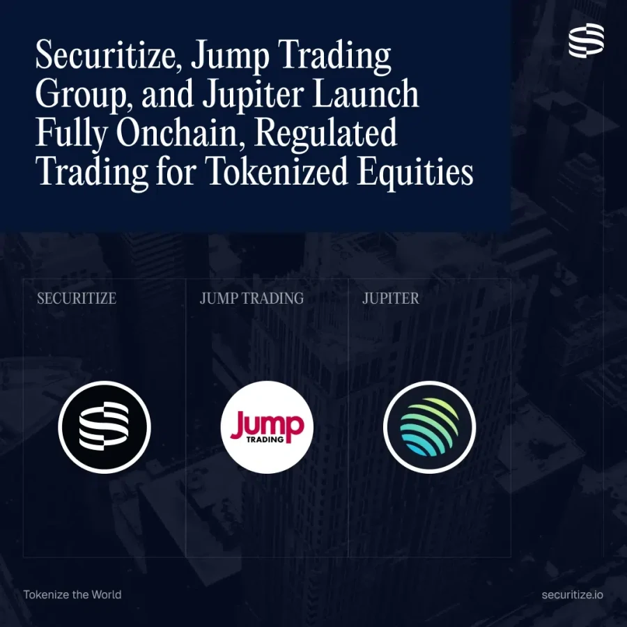 Securitize, Jump, and Jupiter Partnership